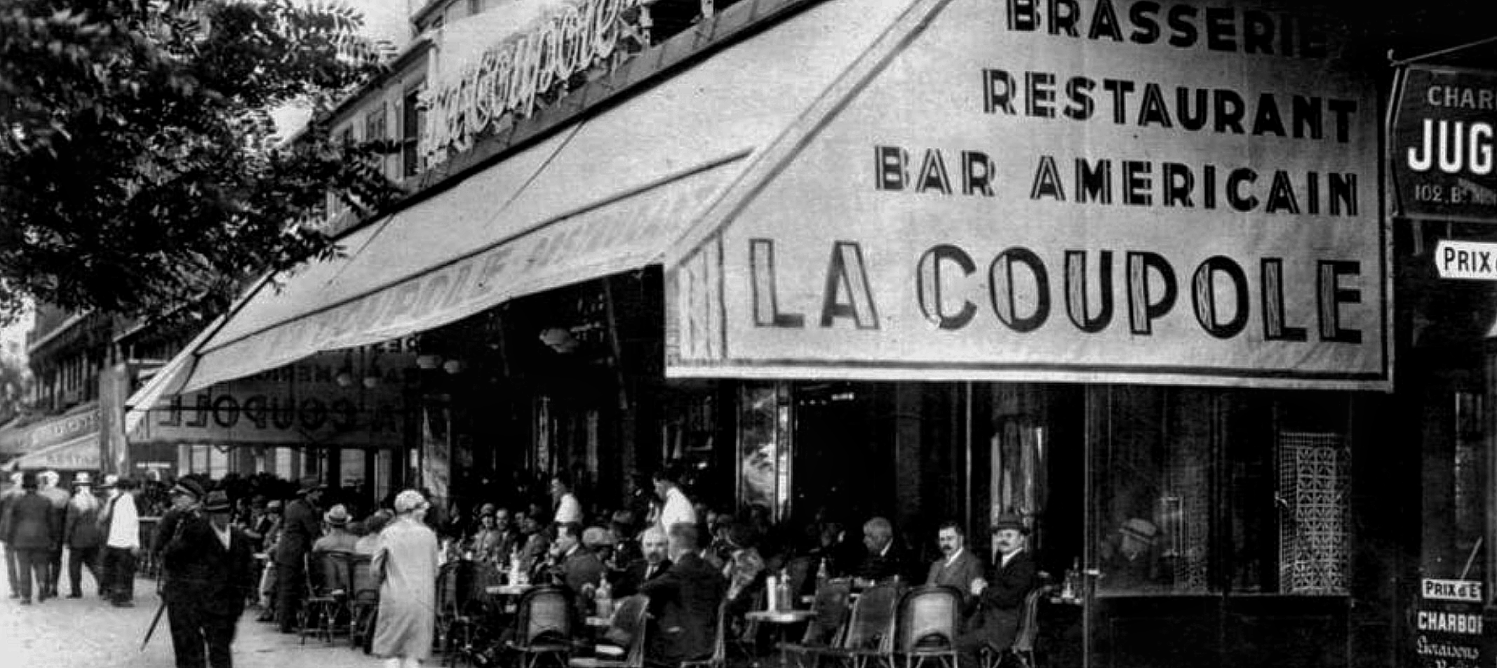 La Coupole, Montparnasse, Paris, between the two wars. It was in the cafés of Montparnasse – which replaced Montmartre from the beginning of the century – that the world history of art was written in those years. What triumphed there, to an ever greater extent than spirit, was culture. A culture created by an extreme artistic cauldron fuelled in equal parts by meetings and interactions  between artists, gallery owners, collectors and various institutions.