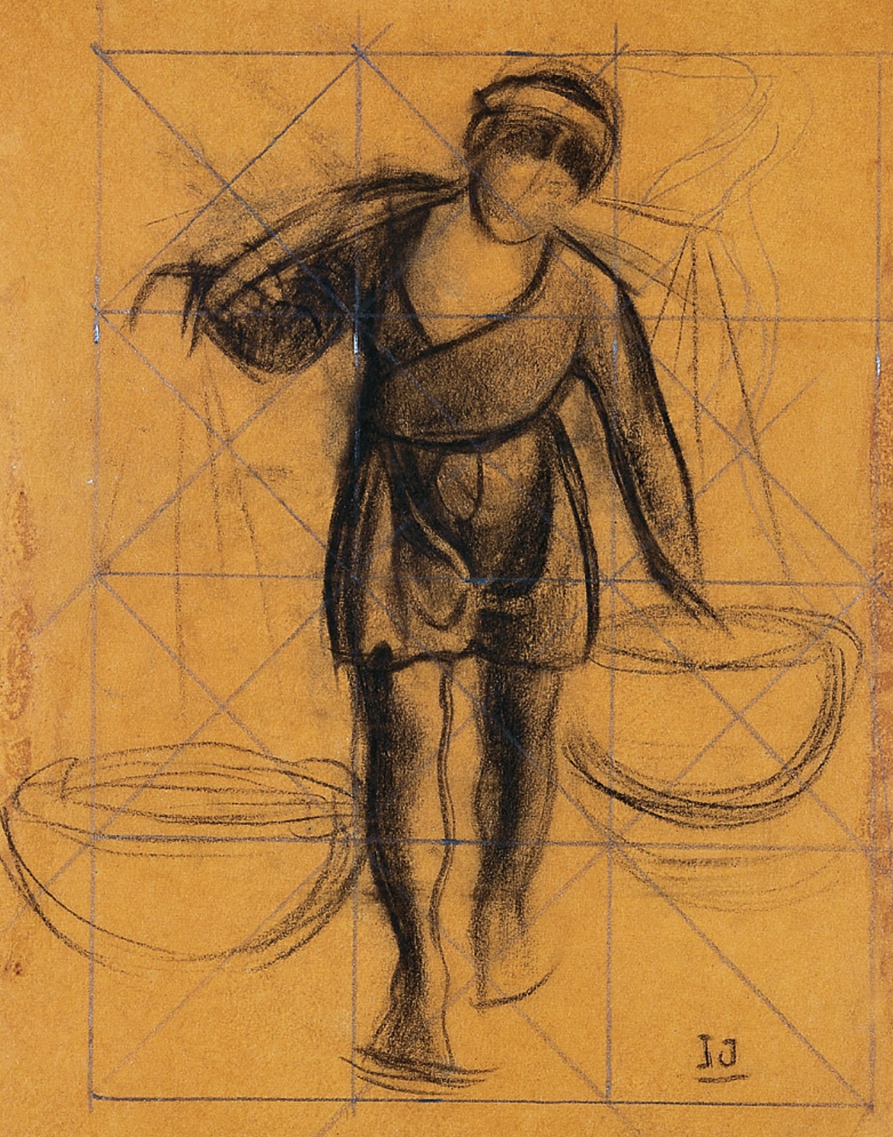 Inguimberty, 1935–38, charcoal on paper, 26 x 20cm