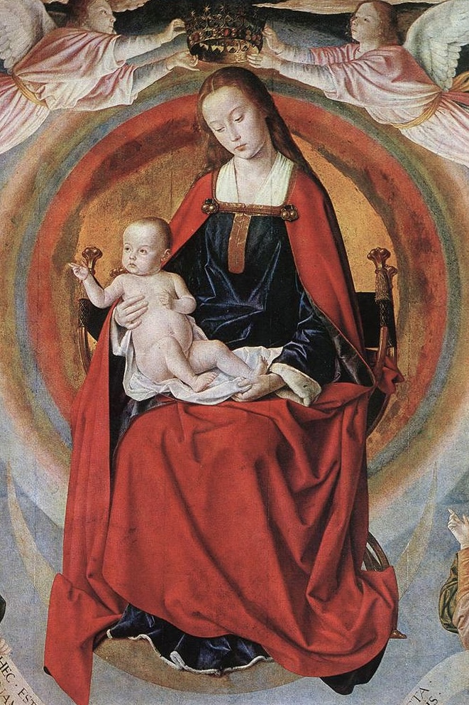 Jean Hey (Netherlands, c.1475 – c.1505), The Glorification of the Virgin, 1498-1499, 157 x 283 cm. 