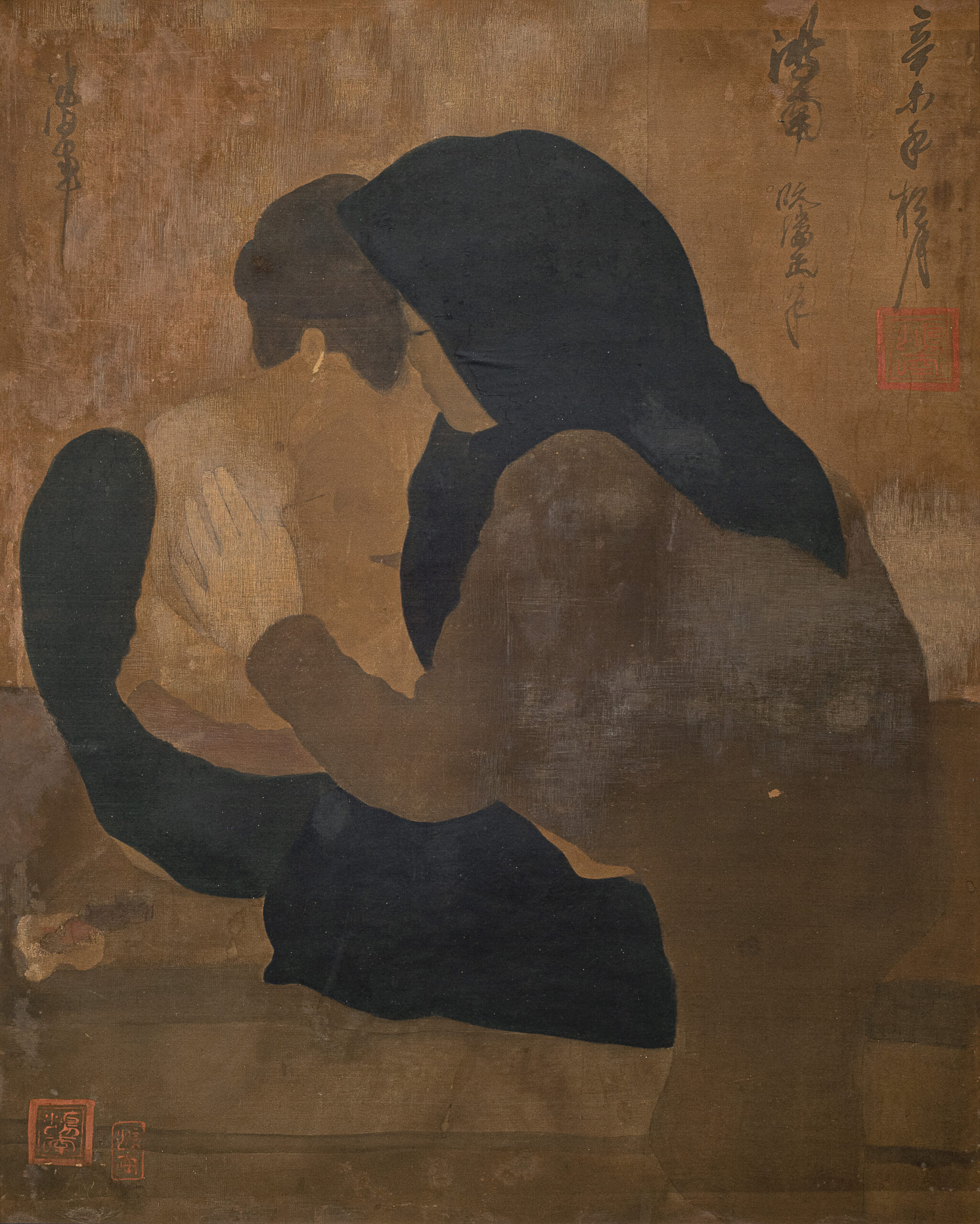 NGUYEN PHAN CHANH (1892-1984)
L’acupunctrice (The Acupuncturist)
inscribed in Chinese (upper left); signed and inscribed in Chinese (upper right)
ink and gouache on silk
63.8 x 54 cm. (25 1⁄8 x 21 1⁄4 in.)
Painted in 1931
three seals of the artist
PROVENANCE
Collection of Doctor Adrien Le Roy des Barres (1872-1945), thence by descent
Private collection, France
Cannes Enchères, 3 March 2018, lot 1
Acquired at the above sale by the present owner
EXHIBITED
Hong Kong, LGDR & Wei, Scenes Of This World: Modern Paintings From Singapore and Vietnam, January-March 2023.