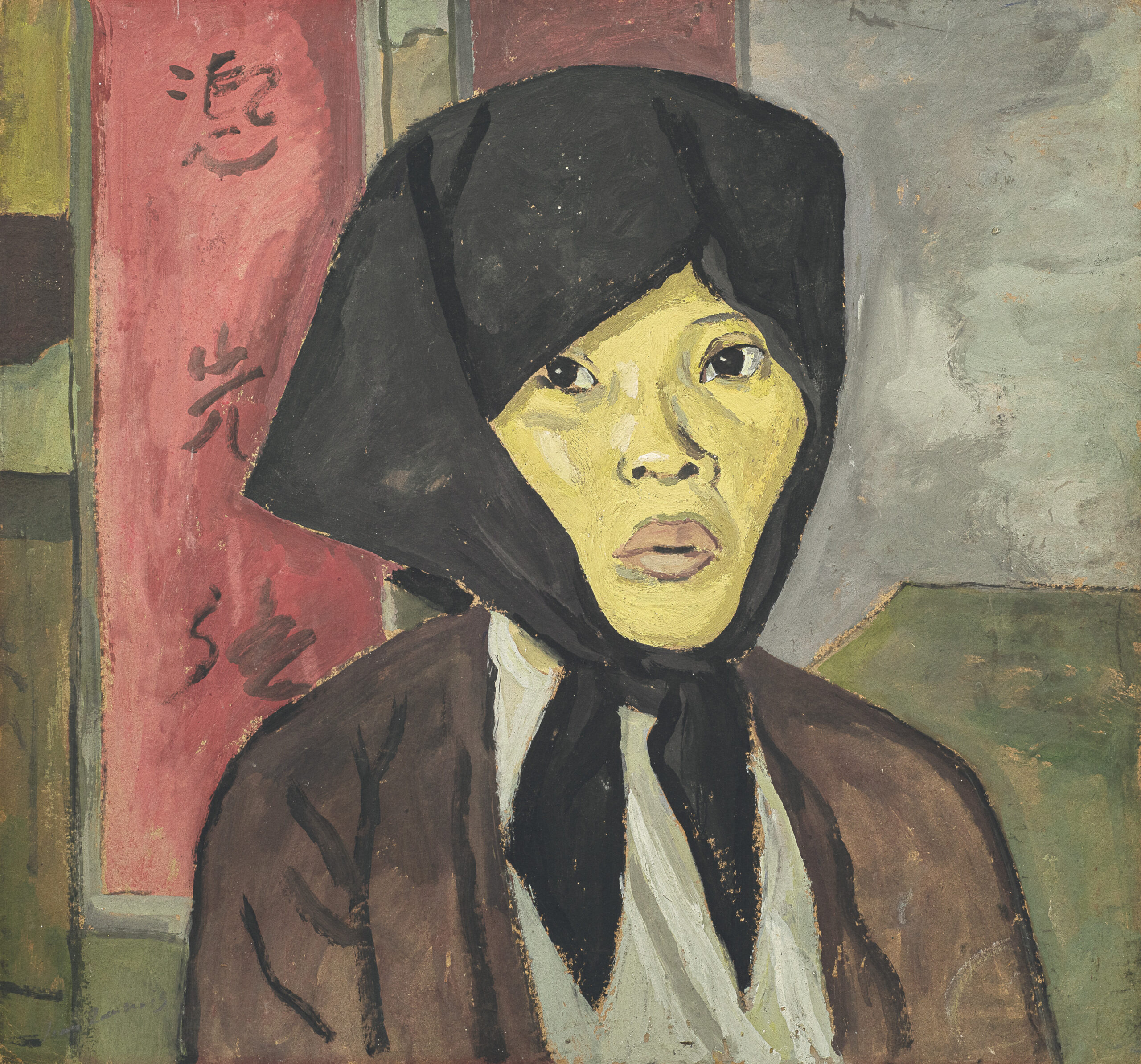 Jean Launois (1898-1942)
La Vietnamienne (The Vietnamese)
signed 'Jean Launois' (lower left)
oil on board
53.5 x 57 cm. (21 1⁄8 x 22 1⁄2 in.)
Painted in 1924
PROVENANCE

Marie-Francoise Robert Auction, 28 May 2003, lot 5
Acquired at the above sale by the present owner